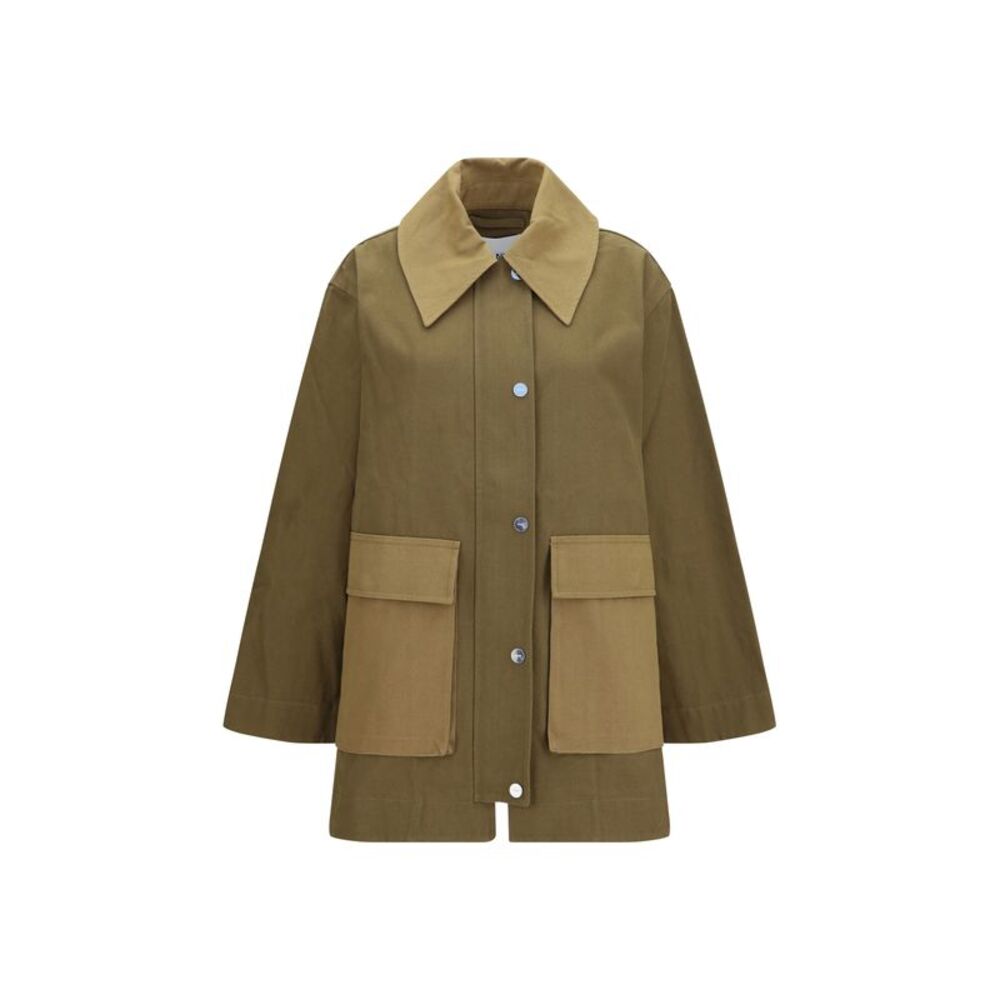 Ganni Women Oversized Cotton Jacket
